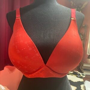 Lauren Ralph Lauren Vibrant Red logo Bra